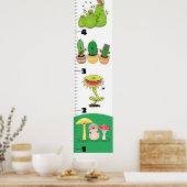 かわいいおもしろい植物の漫画の成長図 ポスター (キッチン)