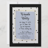 かわいいおもしろい水玉模様結婚式招待状 招待状 (正面)