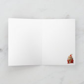 かわいいおもしろい水色クリスマスマウス シーズンカード (内部)