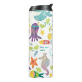 かわいいおもしろい海の動物 タンブラー (回転左)