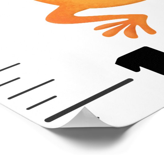 かわいいおもしろい爬虫類動物の漫画の成長チャート ポスター (角)