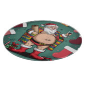 かわいいおもしろい父クリスマス カッティングボード (角)