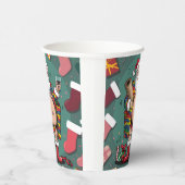 かわいいおもしろい父クリスマス 紙コップ (右)