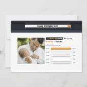 かわいいおもしろい父誕生日パパカード カード (正面)