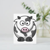 かわいいおもしろい牛 ポストカード (スタンド正面)
