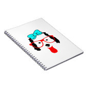 かわいいおもしろい犬ヘッドスケッチ ノートブック (右側)