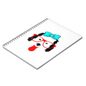 かわいいおもしろい犬ヘッドスケッチ ノートブック (左側)