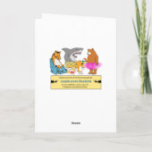 かわいいおもしろい犬品種ショー誕生日 カード (裏面)