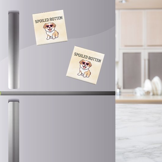 かわいいおもしろい犬引用文腐った マグネット