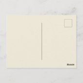 かわいいおもしろい犬油絵 ポストカード (裏面)