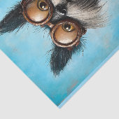 かわいいおもしろい犬&赤いハート&ゴーグルBW9デクページ 薄葉紙 (詳細)