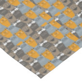 かわいいおもしろい猫の柄 テーブルクロス (アングル)