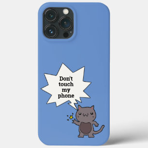 かわいいおもしろい猫は私の携帯Touchしない iPhone 13 Pro Maxケース