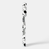 かわいいおもしろい猫スケッチ白黒モチーフ Case-Mate iPhoneケース (裏面 / 右)