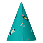 かわいいおもしろい猫子猫誕生日パーティー紙ハット パーティーハット (裏面)