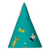 かわいいおもしろい猫子猫誕生日パーティー紙ハット パーティーハット (右)