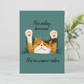 かわいいおもしろい猫昼寝 シーズンカード (スタンド正面)