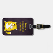 かわいいおもしろい猫 ラゲッジタグ (正面横)