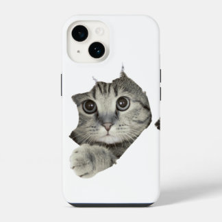 かわいいおもしろい猫iPhoneケース iPhone 14ケース