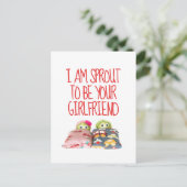 かわいいおもしろい私はバレンタインデーのはがき ポストカード (スタンド正面)