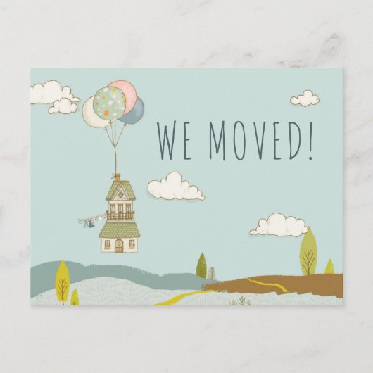 かわいいおもしろい移動 |バルーンハウス2 案内ポストカード (正面)