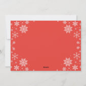 かわいいおもしろい素敵なリストのクルーMerry Christmas 1写真 シーズンカード (裏面)