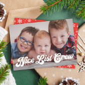 かわいいおもしろい素敵なリストのクルーMerry Christmas 1写真 シーズンカード