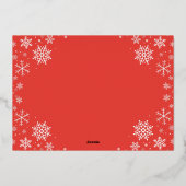 かわいいおもしろい素敵なリストクルーMerry Christmas金ゴールド 箔シーズンカード (裏面)