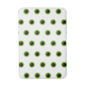 かわいいおもしろい緑の目 バスマット (正面縦)