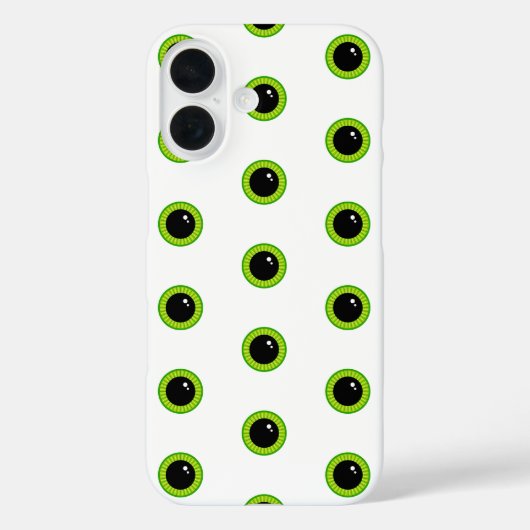 かわいいおもしろい緑の目 Case-Mate iPhoneケース (裏面)