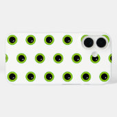 かわいいおもしろい緑の目 Case-Mate iPhoneケース (裏面 (横))
