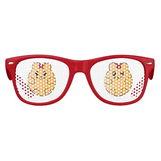 かわいいおもしろい誕生日のお願いかわいいアニマルビーンクルー キッズサングラス (正面)