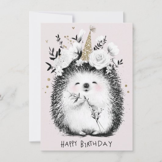 かわいいおもしろい誕生日カード (正面)