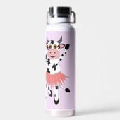 かわいいおもしろい踊り牛 ウォーターボトル (背面)