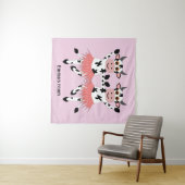 かわいいおもしろい踊り牛 タペストリー (インサイチュ(横))