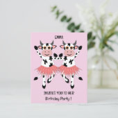 かわいいおもしろい踊り牛 – 子供の誕生日 (スタンド正面)