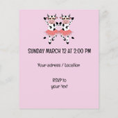 かわいいおもしろい踊り牛 – 子供の誕生日 (裏面)