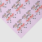 かわいいおもしろい踊り牛 薄葉紙 (詳細)