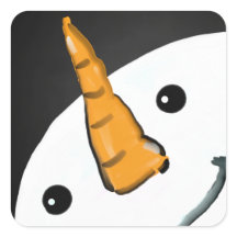 かわいいおもしろい雪だるま笑顔顔クリスマス