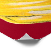 かわいいおもしろい電球風変わりハートバレンタイン ポスター (角)