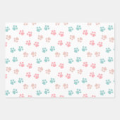 かわいいおもしろい顔猫猫好き ラッピングペーパーシート (正面3)