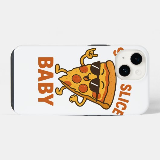 かわいいおもしろい食べ物の漫画 iPhoneケース (裏面横)