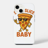 かわいいおもしろい食べ物の漫画 iPhoneケース (裏面)