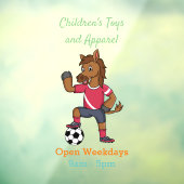 かわいいおもしろい馬遊のサッカー漫画 ウィンドウサイン (シート3)