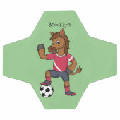かわいいおもしろい馬遊のサッカー漫画 サッカーボール (フラット)