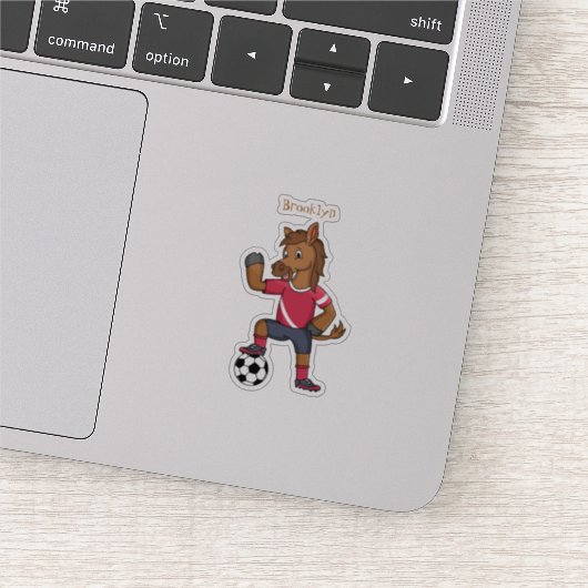 かわいいおもしろい馬遊のサッカー漫画 シール (詳細)