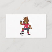 かわいいおもしろい馬遊のサッカー漫画 名刺 (裏面)