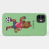 かわいいおもしろい馬遊のサッカー漫画 Case-Mate iPhoneケース (裏面(横))