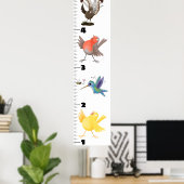 かわいいおもしろい鳥の漫画のポスター ポスター (ホームオフィス)