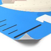 かわいいおもしろい鳥の漫画の成長チャート ポスター (角)